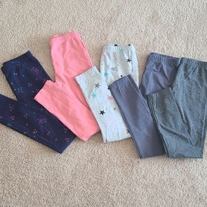 Vigoss size 10/12 Set of 5 girls leggings